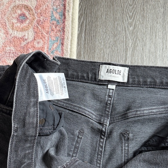 Agolde Riley High Rise Straight Crop Jeans - Picture 4 of 6